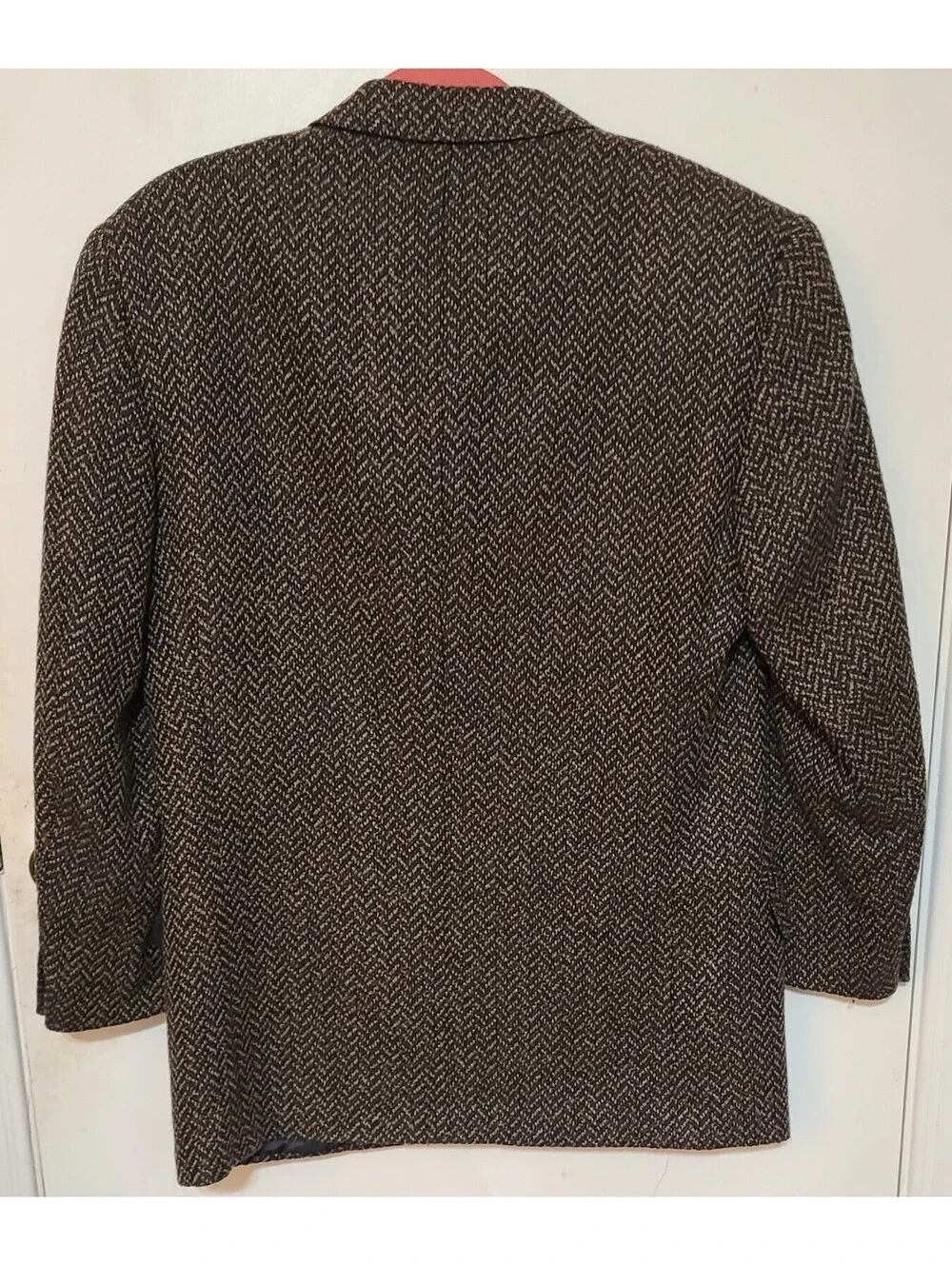 Vtg Ermenegildo Zegna Soft Blazer Size 40R Herringbone Wool Silk Single Breasted